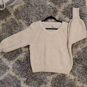 Cute balloon sleeve sweater